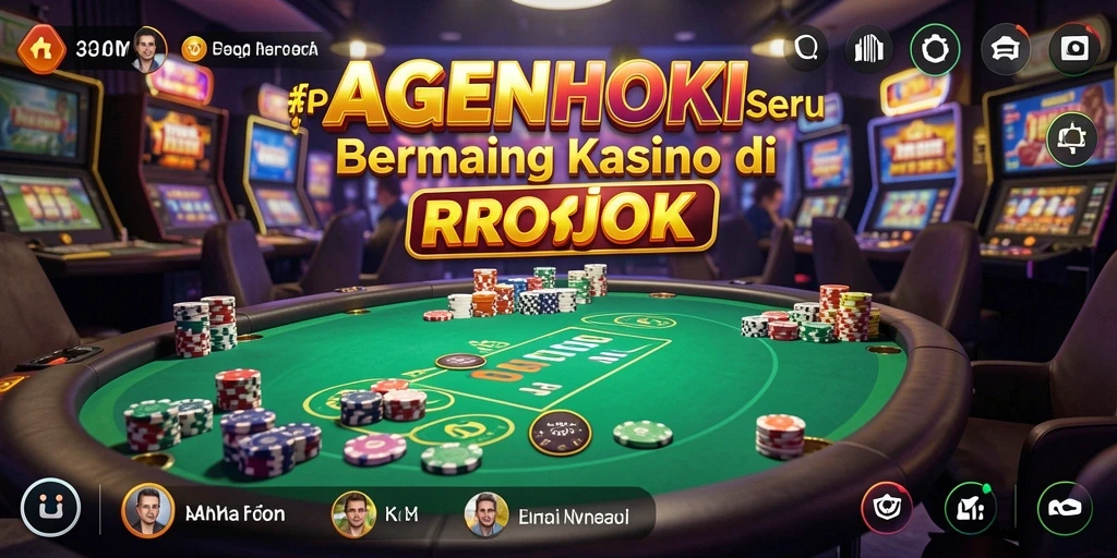 Screenshot utama AGENHOKI menampilkan gameplay kasino yang menarik.