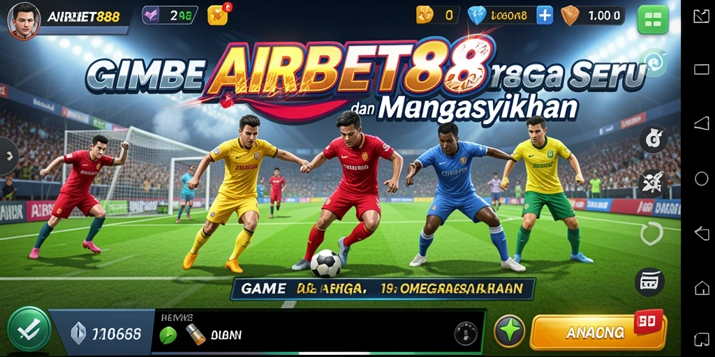 Tangkapan layar menunjukkan aksi seru dalam permainan olahraga.