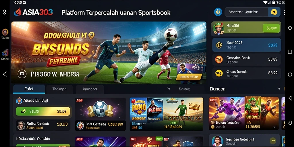 Tampilan utama gameplay ASIA303 dalam taruhan sportsbook.