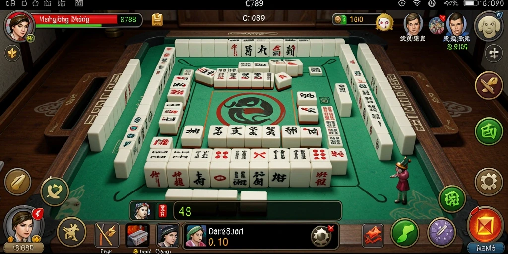 Tangkapan layar utama C789 menampilkan gameplay Mahjong yang seru.