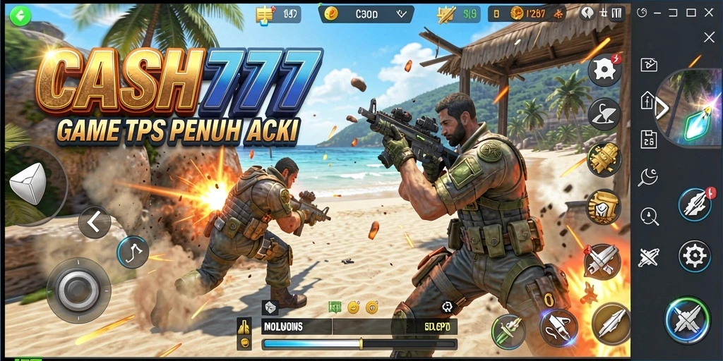 Tampilan seru gameplay <strong>CASH777</strong> yang penuh aksi dan strategi.