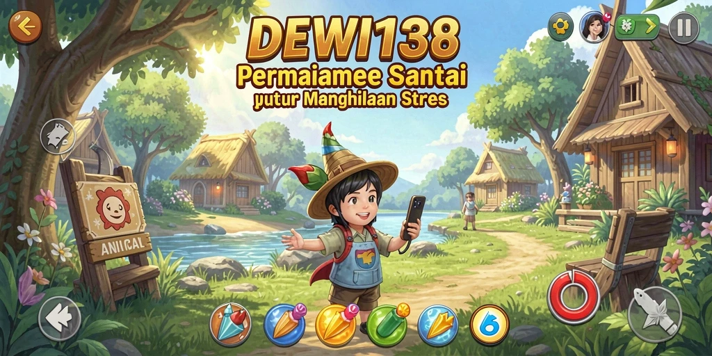 Tampilan seru gameplay DEWI138 yang penuh warna.