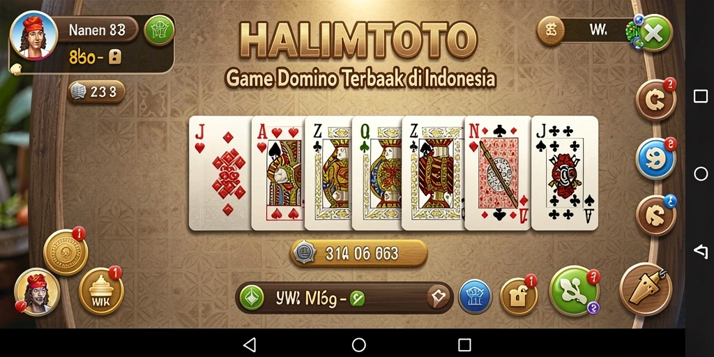 Gameplay menarik HALIMTOTO dengan domino yang penuh warna.