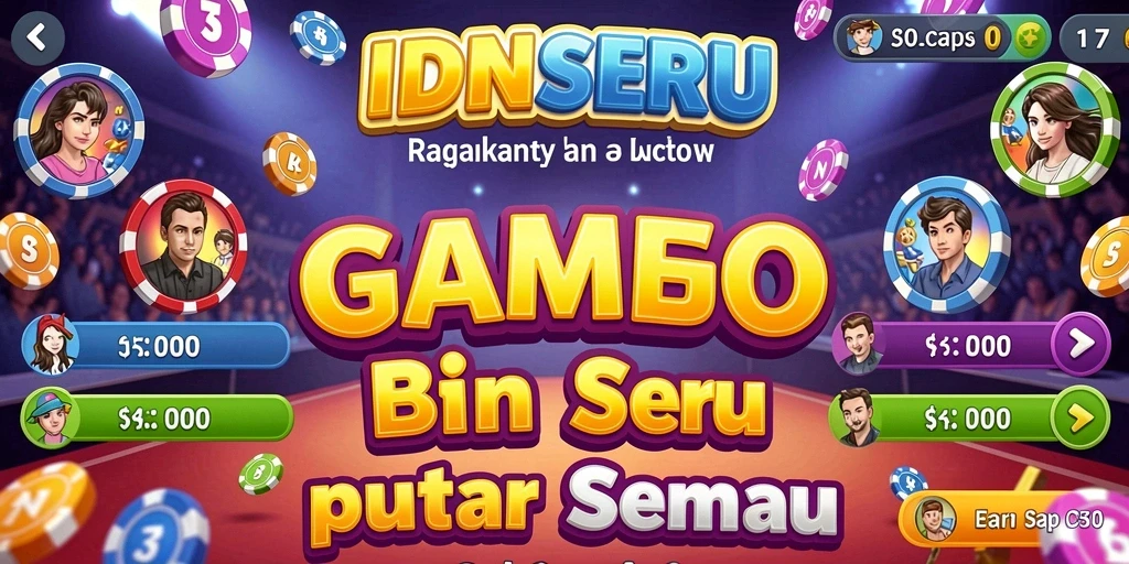 Tampilan gameplay seru dalam permainan Bingo IDNSERU.