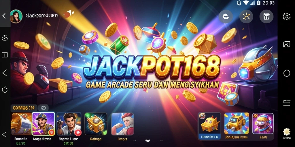 Tampilan gameplay menarik dari JACKPOT168 saat sedang dimainkan.