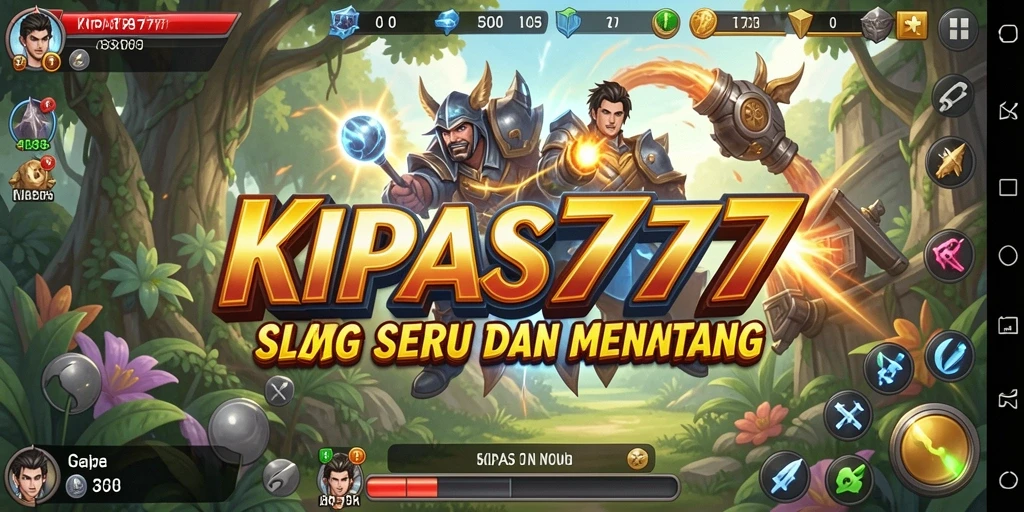 Tampilan permainan KIPAS777 yang menakjubkan dan penuh warna.