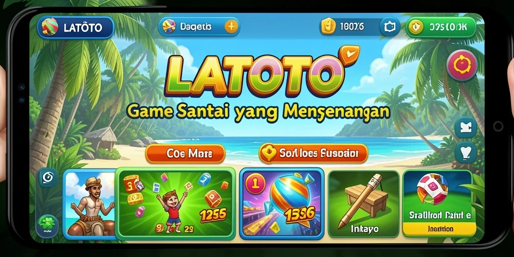 Tangkapan layar utama LATOTO menampilkan gameplay yang santai dan menarik.