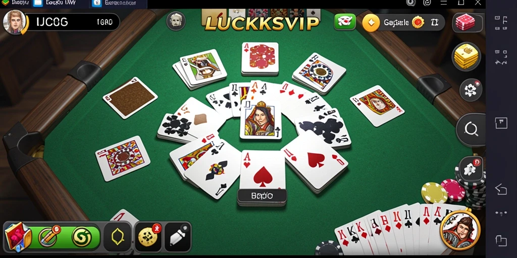 Tampilan gameplay seru LUCKSVIP dengan teman-teman.