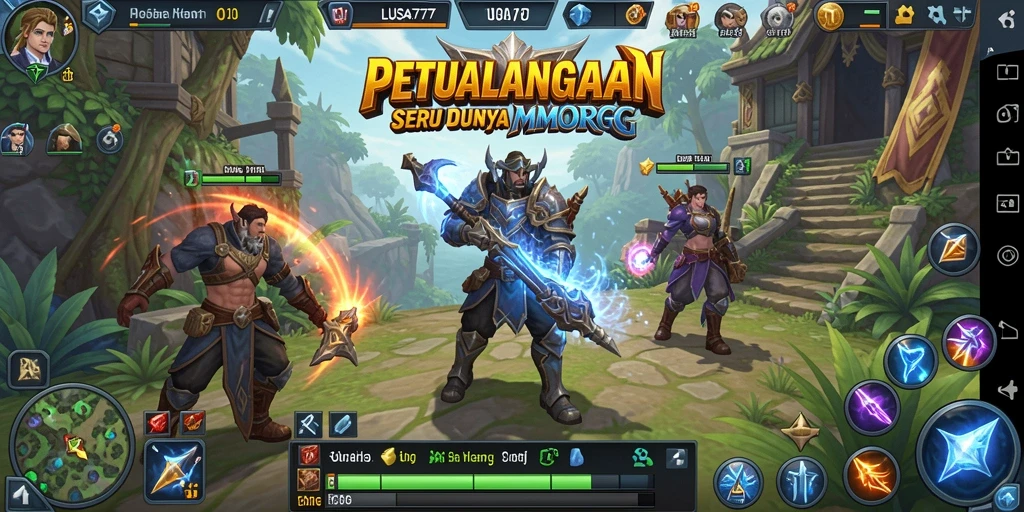 Tampilan gameplay seru dan interaktif di dunia LUSA777.