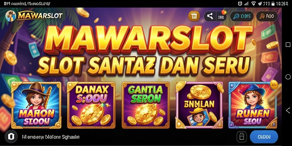 Screenshot gameplay <strong>MAWARSLOT</strong> menampilkan keseruan bermain slot klasik.