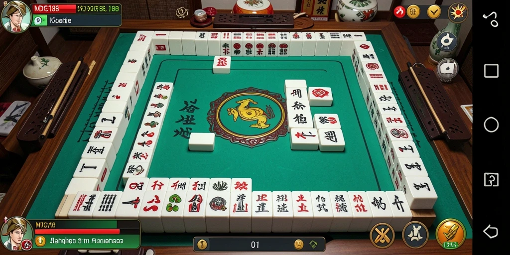 Tangkapan layar MDG188 menampilkan antarmuka Mahjong yang menarik dan interaktif.
