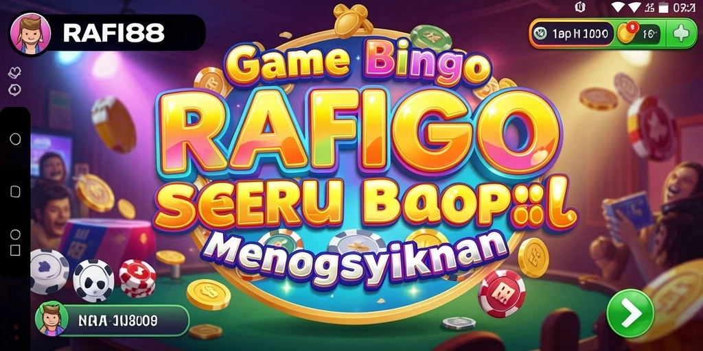 Tampilan seru gameplay bingo di RAFI88 yang menyenangkan.