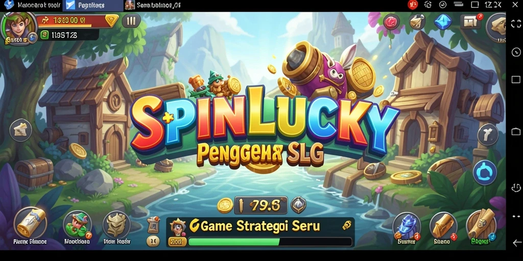 Tangkapan layar gameplay SPINLUCKY yang mendebarkan dan strategis.