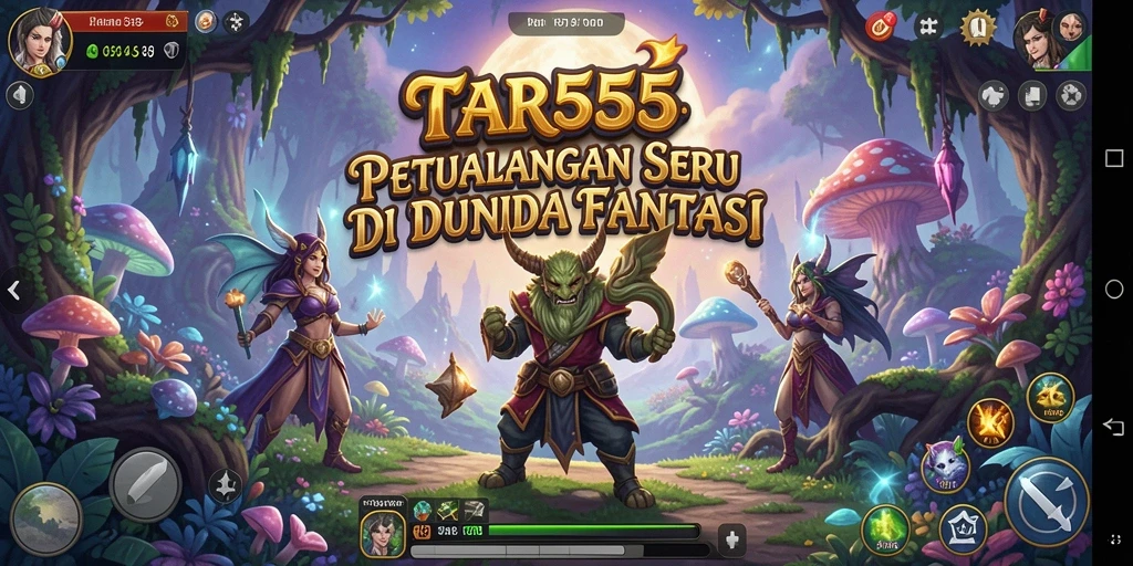 Tampilan gameplay TAR555 dengan aksi seru di dunia petualangan.