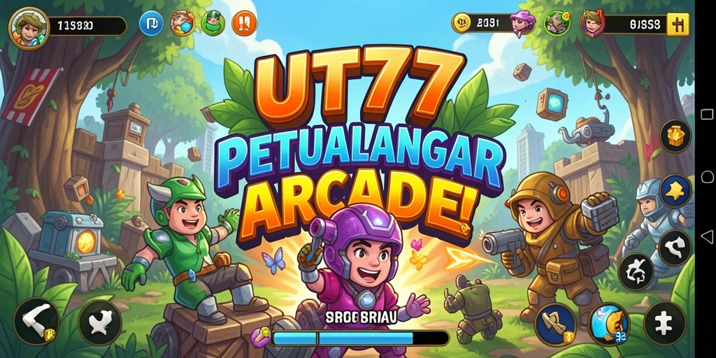 Tampilan gameplay seru dalam UT77 dengan efek visual yang memukau.