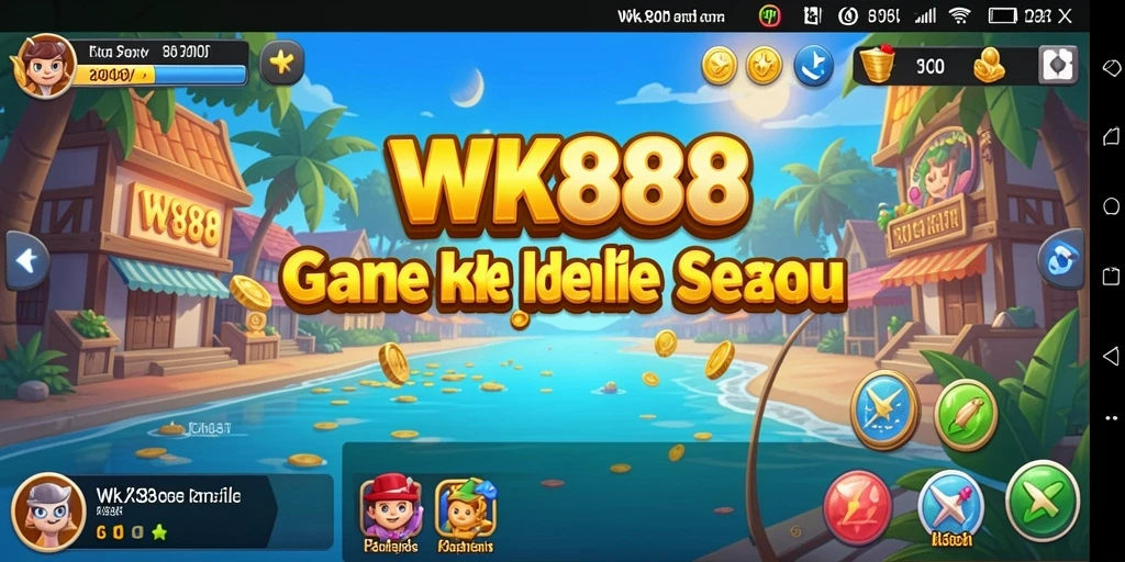 Screenshot gameplay WK888 yang menampilkan suasana Idle yang seru.