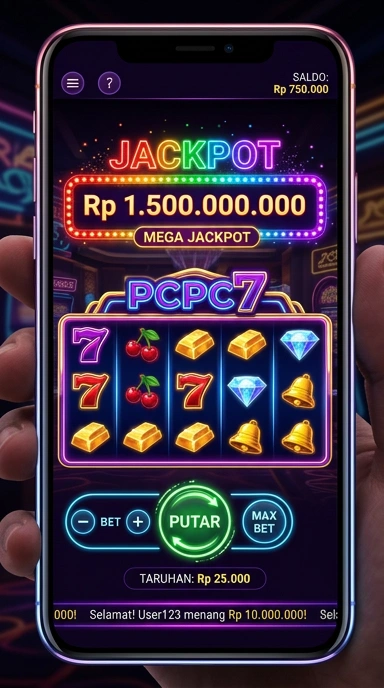 Tampilan antarmuka pengguna pcpc7 yang sederhana.